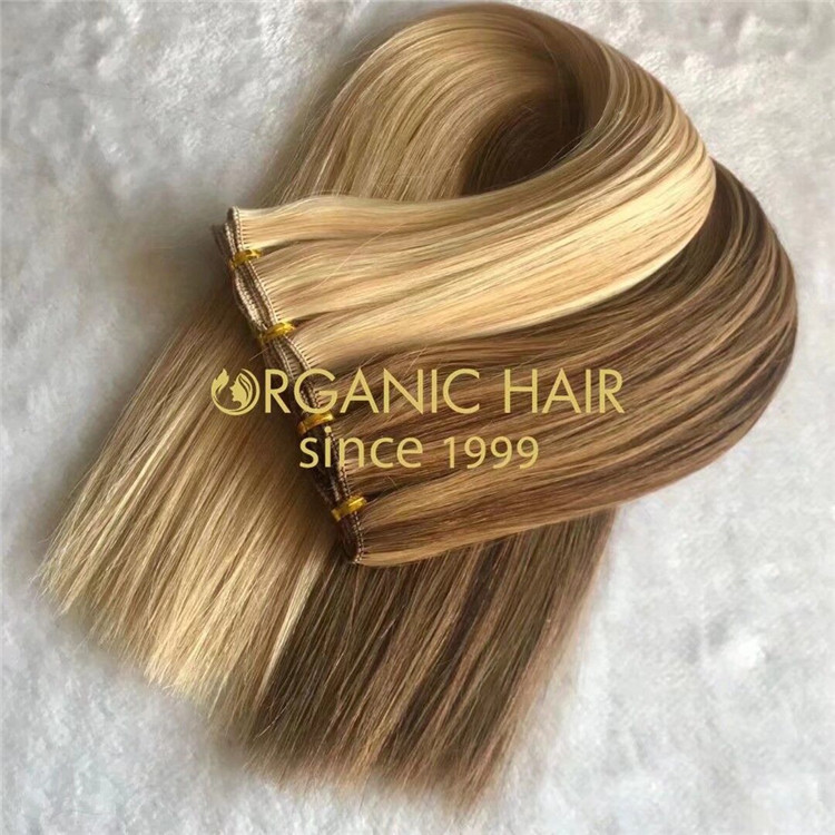 Customized piano highest quality cuticle intact hand tied wefts A169